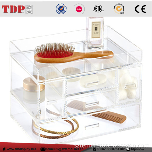 customized tiered makeup organizer 5 tier acrylic drawer cosmetic display case